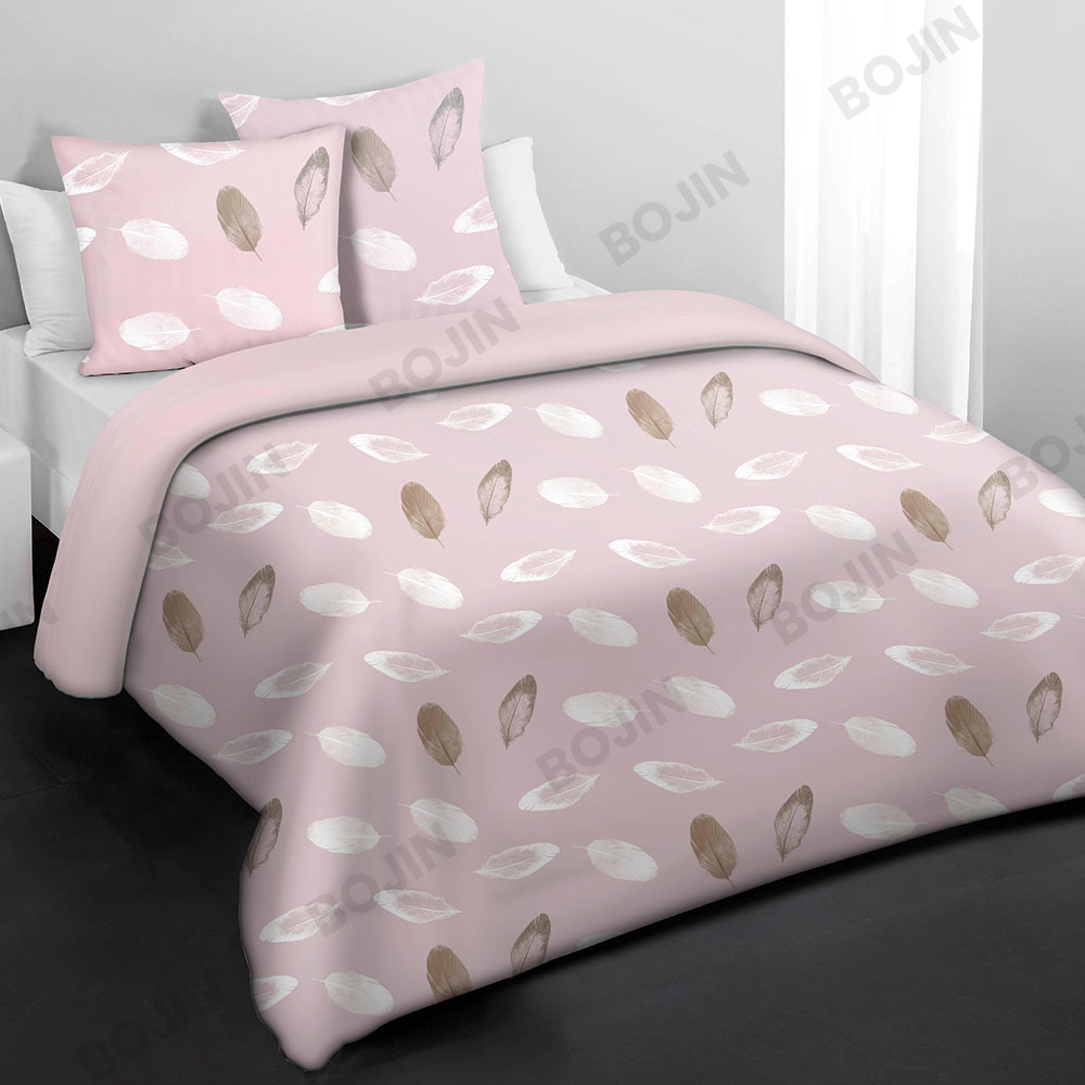 100% polyester geometrisk print 3 STK mikrofiber dyne sengesæt til All Seasons